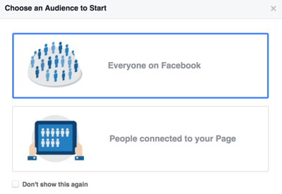 Facebook  - 营销 - 选择 - 受众