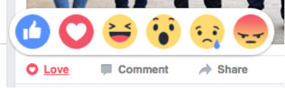Facebook营销 - 反应