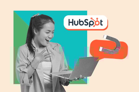 person learns how to generate a post in hubspot