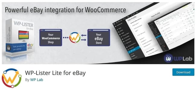 WordPress auction plugin: WP-Lister Lite homepage 