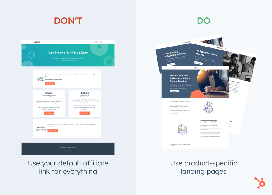 7 common affiliate mistakes visual - default affiliate link (1)