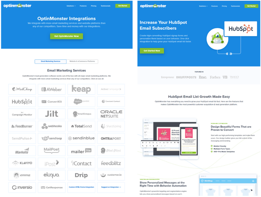 Affiliate integration example
