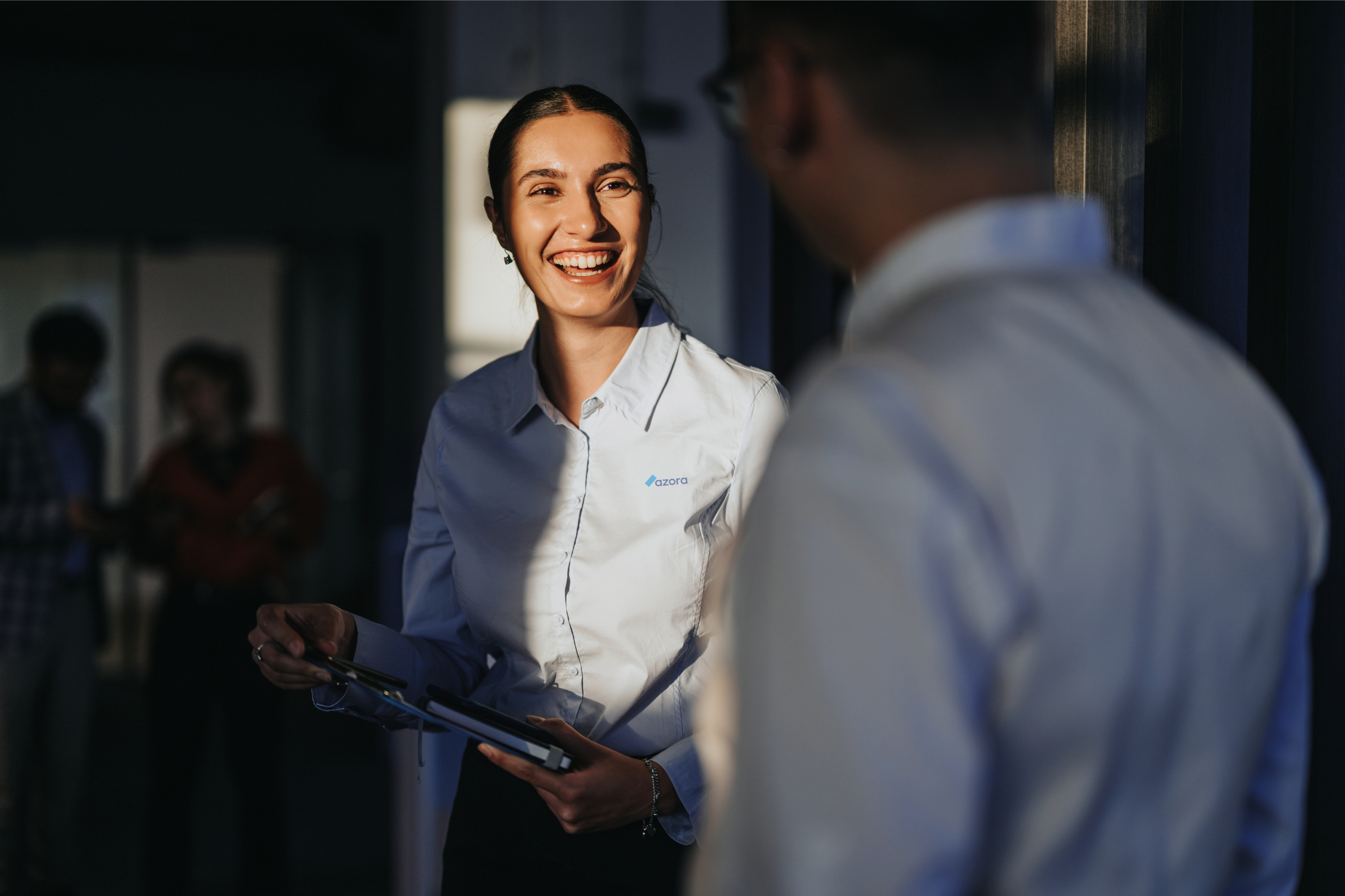Azora Female Employee Smiling