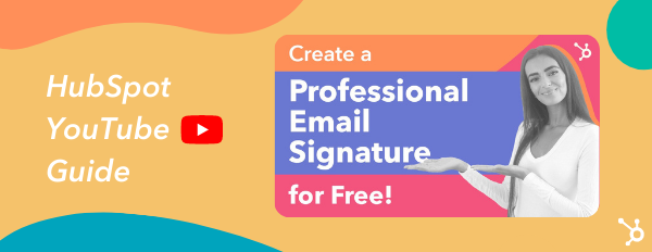 YouTube video banner for How to Create a Professional Email Signature Video