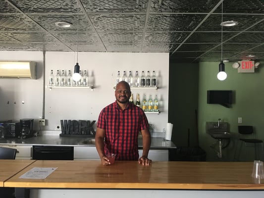 Chris Marshall at his sober bar in Austin, Texas