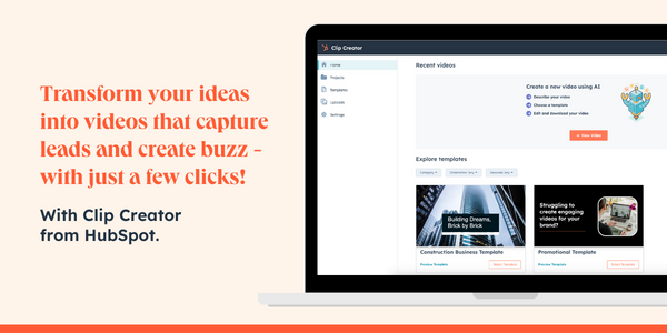 Coming Soon: Clip creator from HubSpot