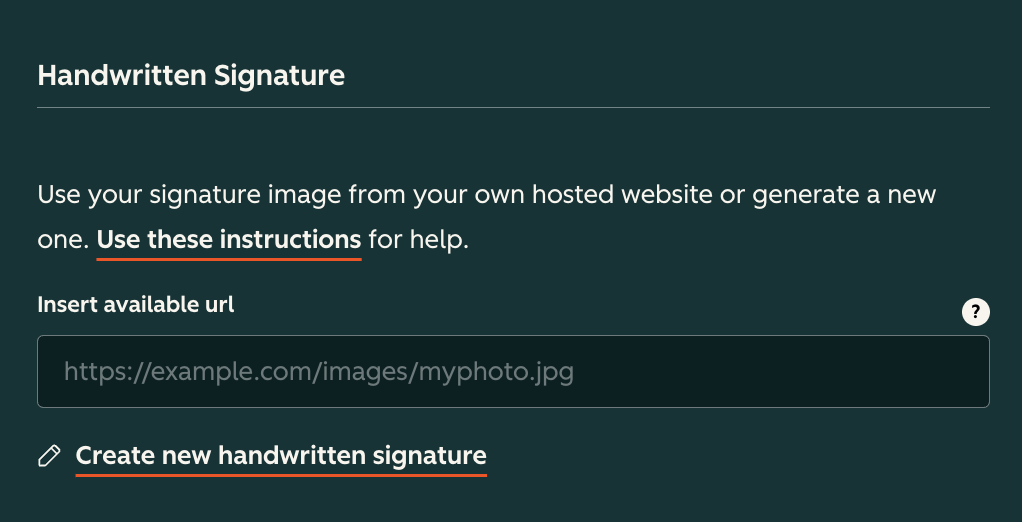 Create a handwritten signature