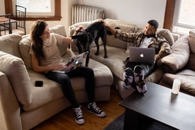 employee working from home