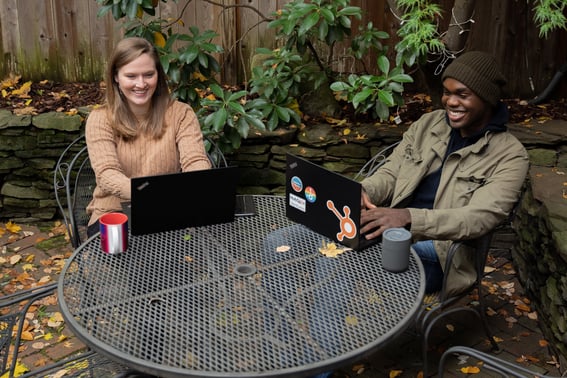 Remote work in park