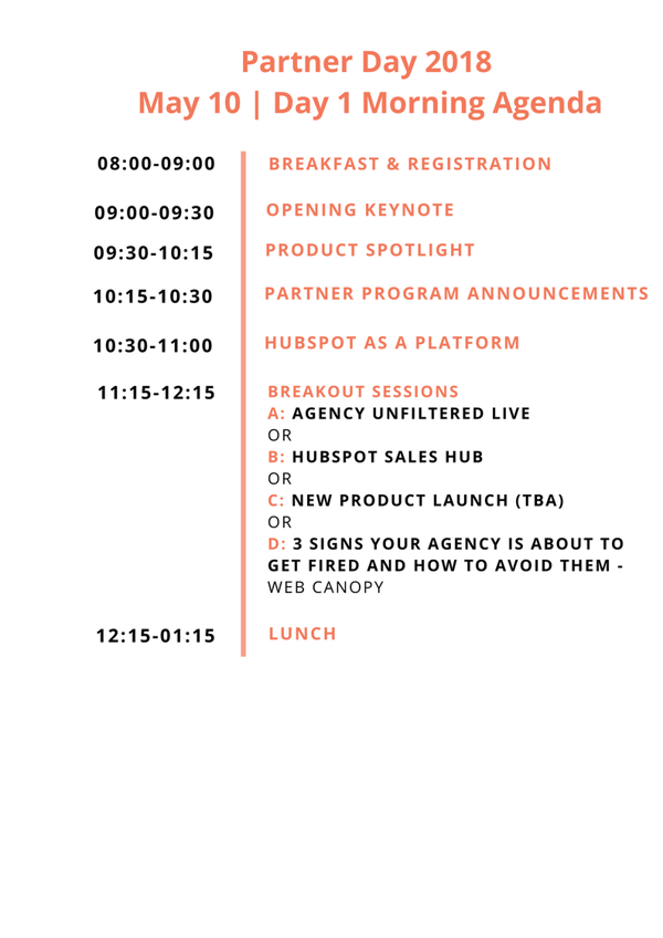 Day 1 - morning _ Partner Day 2018 Agenda
