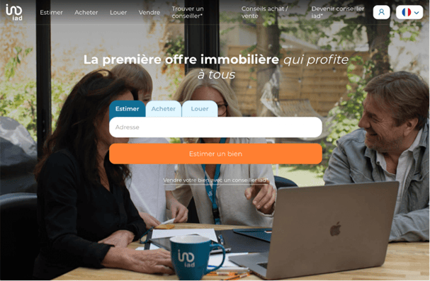site web immobilier IAD