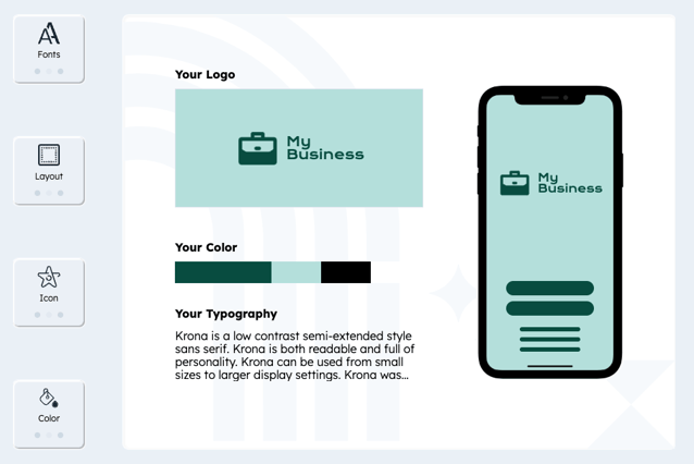 Kostenloser Logo-Designer des Brand-Kit-Generators von HubSpot