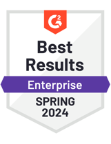 G2 Badge Winter 2023 - Best Results for Entreprises