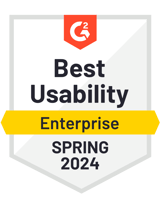 G2 Badge Winter 2023 - Best Usability for Entreprises