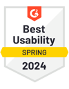 G2 Badge Winter 2024 - Best Usability