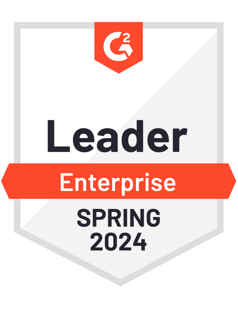 G2バッジ：Leader, Enterprise, Summer 2023