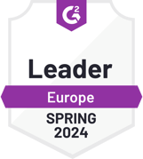 G2 badge : leader Europe winter 2023