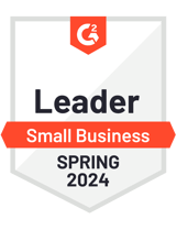 G2 Badge - Small Business Leader Winter 2023