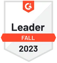 G2 badge Leader Fall 2023