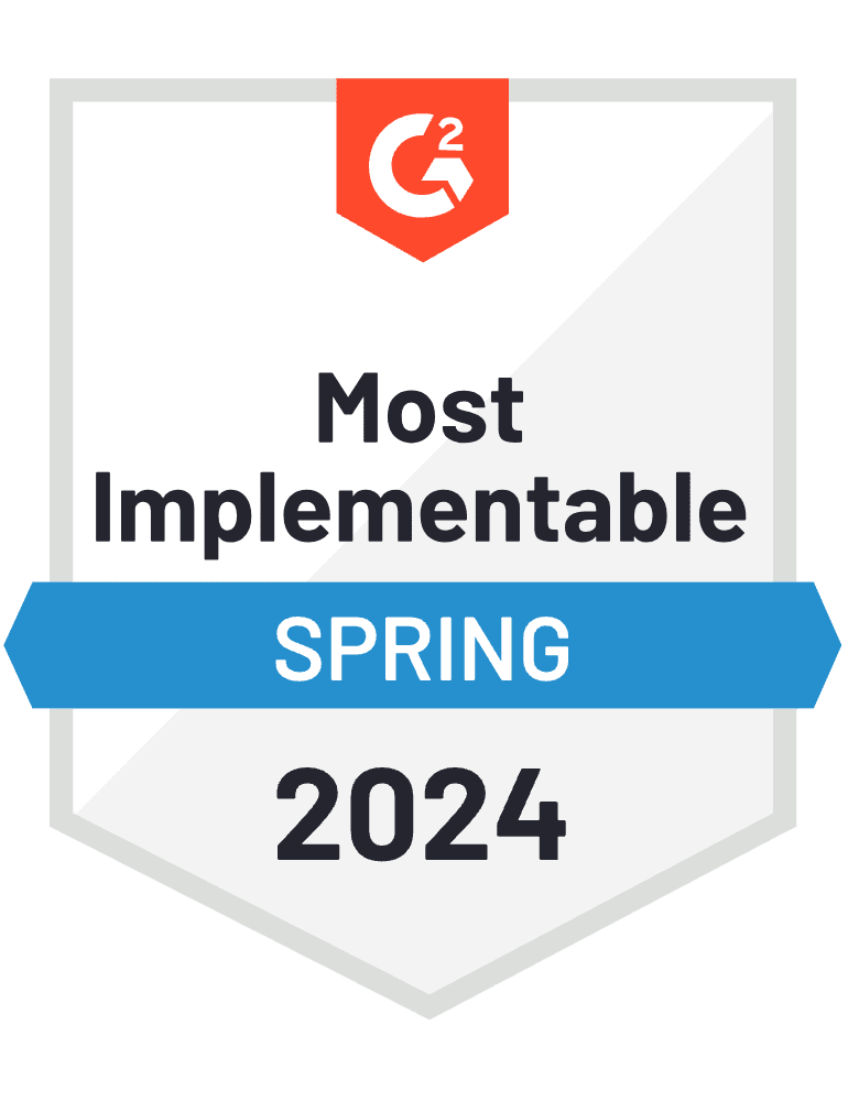 G2 Most Implementable Award, 2024