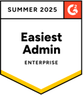 G2 Badge: Easiest Admin (Enterprise)