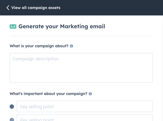 Generate Marketing Email with Campaign Assistant