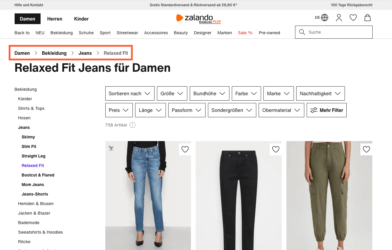 BreadcrumbNavigation Bedeutung, Arten und Vorteile