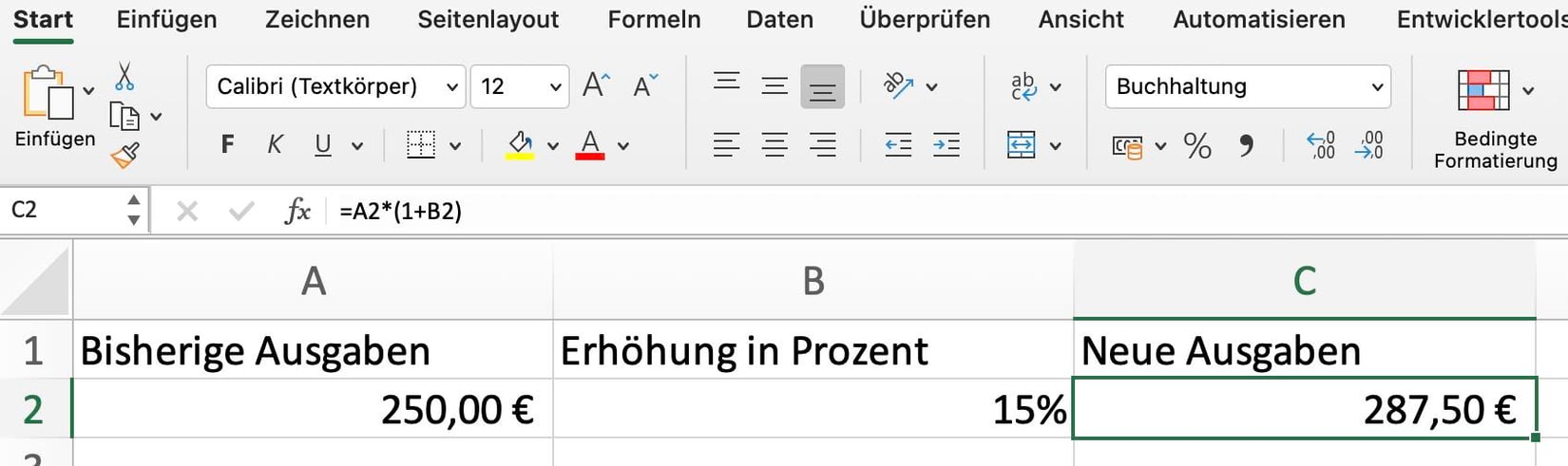Prozentrechnung in Excel So gelingt's (inkl. Beispiele)