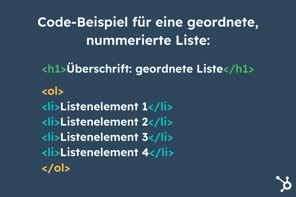 HTML-Liste: Aufzählungen mit li, ul und ol erstellen