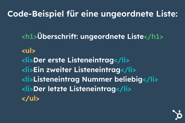 HTML-Liste: Aufzählungen mit li, ul und ol erstellen