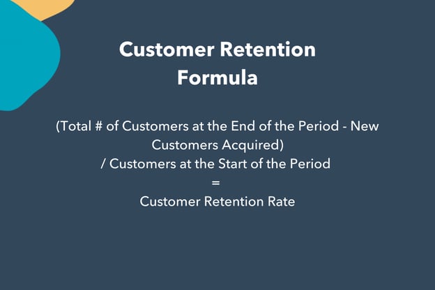 customer retention metrics list: Customer retention formula