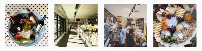American Provisions website featuring images of their novelty items and their small business location