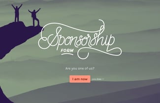 sponsorship donation form template form typeform