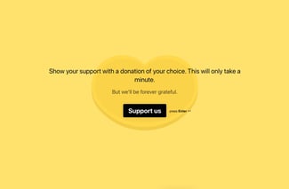 charity donation form template from typeform