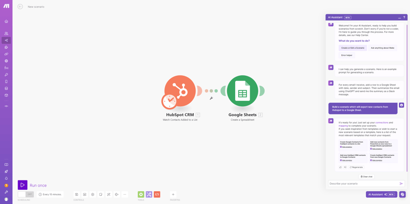 make-workflow_hubspot-to-sheets_ai