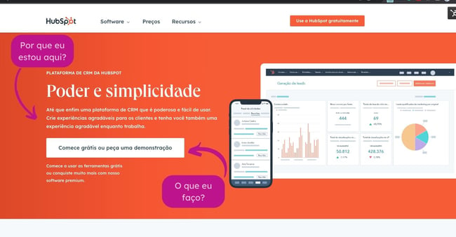 HubSpot Homepage 