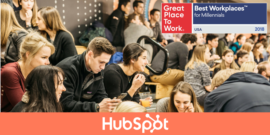 HubSpot Named the #X Best Workplace for Millennials in 2018 (2)