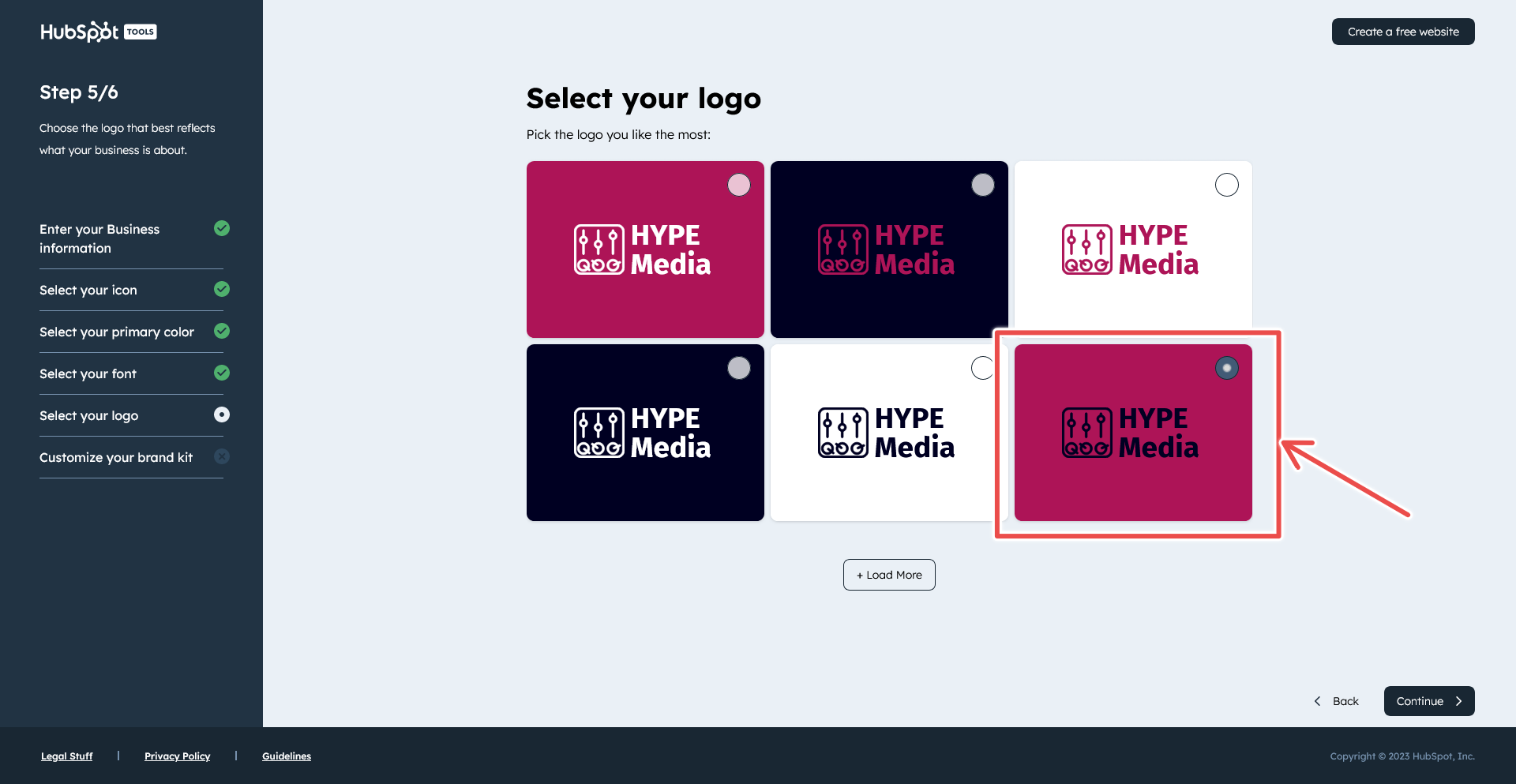 Choosing your ideal production logo.
