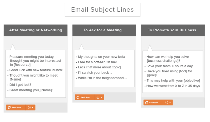 email subject lines examples