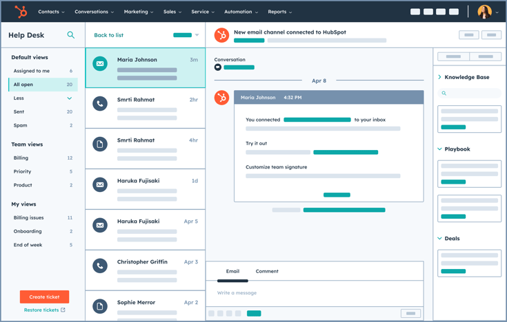 HubSpot_Service Hub_Help Desk Workspace