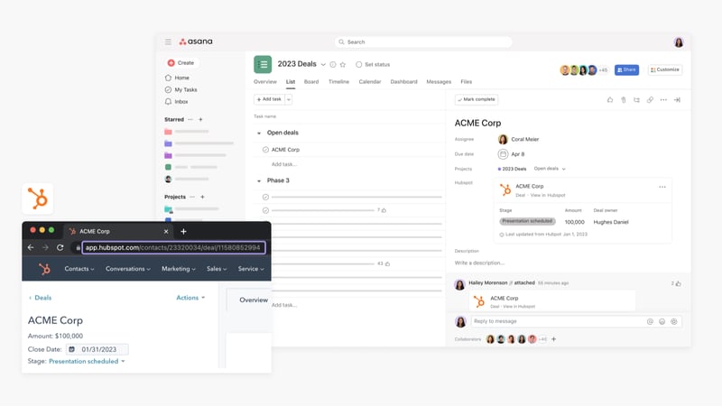 HubspotDeal_iPaaS-asana