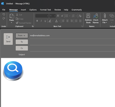 How to create hyperlink in outlook desktop to an image. 