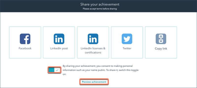 academy-certification-sharing-page