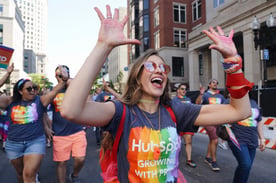 HubSpot employee at Boston Pride