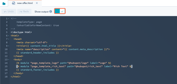 design-manager-show-output