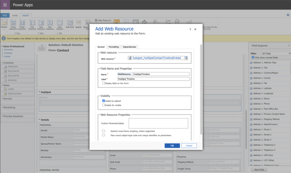 dynamics-add-web-resource