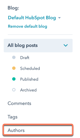 select-authors-in-left-sidebar-menu