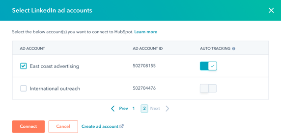 select-linkedin-ad-account-modal