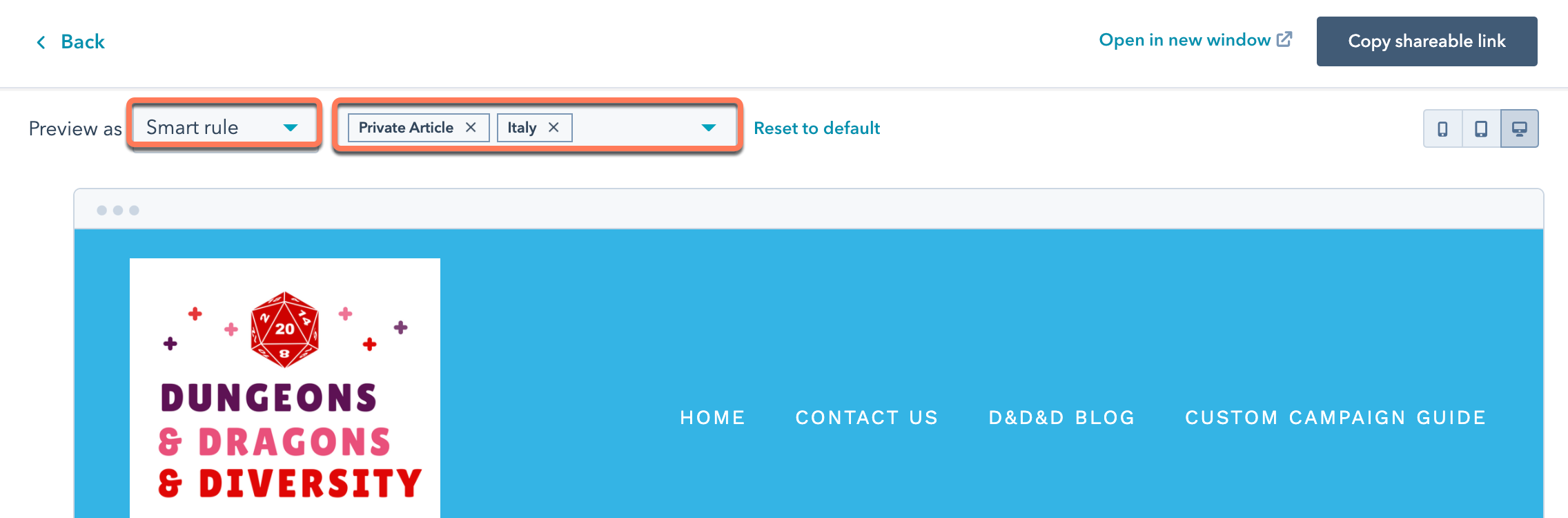 select-smart-rule-or-personalization