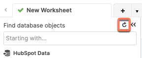snowflake-worksheet-refresh-databases0